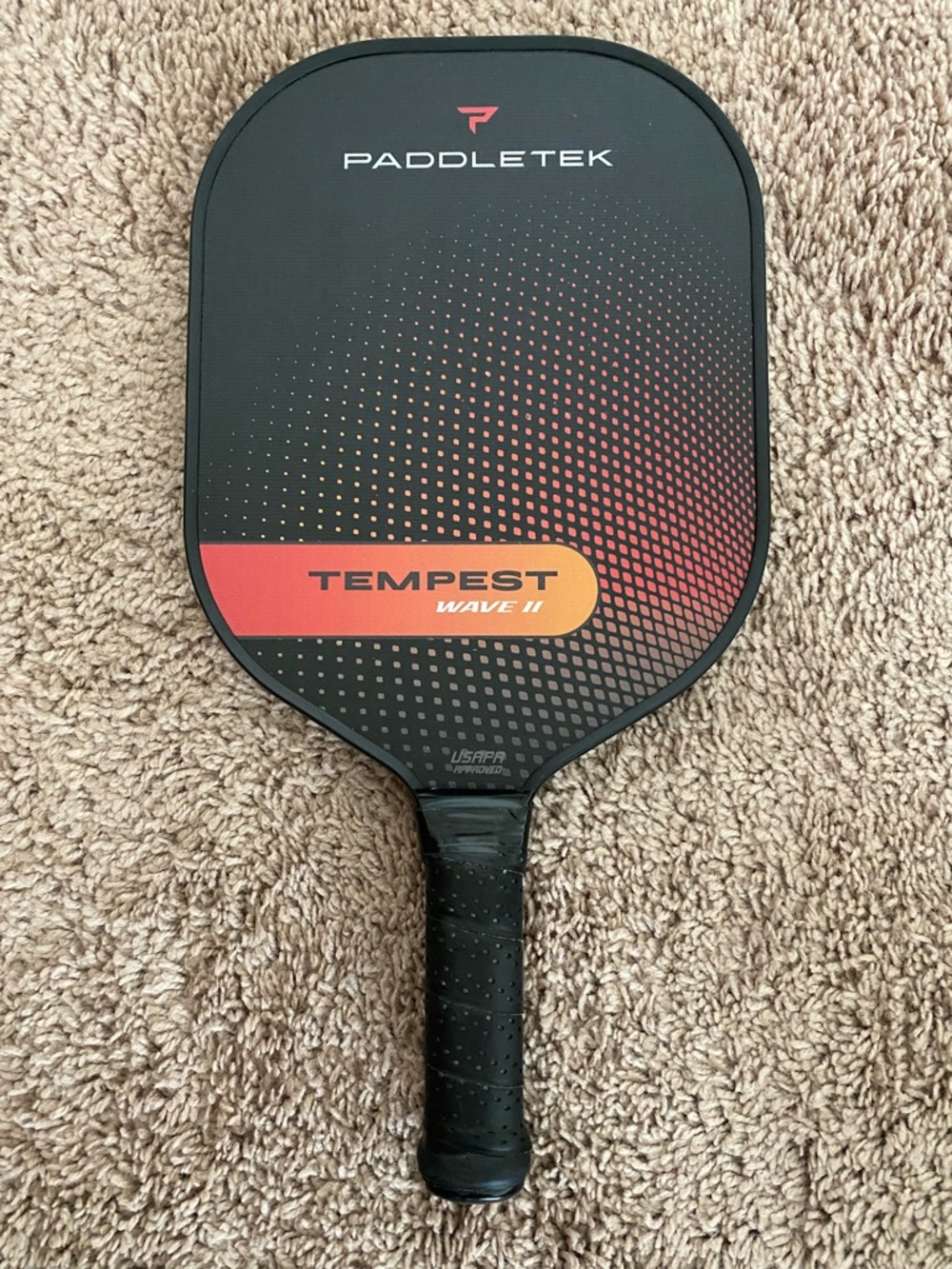 Paddletek Tempest Wave II Pickleball Paddle - Black and Red